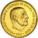 ESPAÑA 1 PESETA 1966 * 19 70 FRANCISCO FRANCO ESTADO ESPAÑOL KM.796 MONEDA DE LATON SC- Imperfecciones