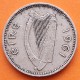 IRLANDA 3 PENIQUES 1961 CONEJO KM.12A MONEDA DE NICKEL MBC Ireland Eire 3 Pence RABBIT