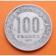 GABON 100 FRANCOS 1975 TRES ANTILOPES KM.13 MONEDA DE NICKEL MBC Africa Republique Gabonaise