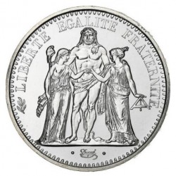 @VER FOTOS@ FRANCIA 10 FRANCOS 1970 HERCULES TRES GRACIAS KM.932 MONEDA DE PLATA SC + SOMBRA France silver 10 Francs R/2
