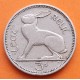 IRLANDA 3 PENIQUES 1961 CONEJO KM.12A MONEDA DE NICKEL MBC Ireland Eire 3 Pence RABBIT