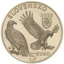 . 1 aaaaaaacoin @2/JUNIO Envío@ ESLOVAQUIA 5 EUROS 2025 ÁGUILA Fauna 9ª MONEDA DE LATON SC Slovakia EASTERN EAGLE