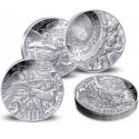 . 1 aaaacoin 4 MONEDAS x FRANCIA 10 EUROS 2025 AÑO DE JULIO VERNE El Arte de la Pluma PLATA ESTUCHE Tirada 3.000