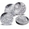 . 1 aaaacoin 4 MONEDAS x FRANCIA 10 EUROS 2025 AÑO DE JULIO VERNE El Arte de la Pluma PLATA ESTUCHE Tirada 3.000