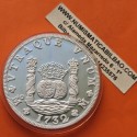 . @COLUMNARIO 8 REALES 1732 Tirada 4.800@ Banco de MEXICO 5 ONZAS 1987 KM.MB.49 MEDALLA de PLATA PURA PROOF TROY OZ silver