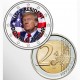 . 1 aaaaaaaacoin @ENVÍO HOY@ ESTADOS UNIDOS 2 EUROS 2025 PRESIDENTE DONALD TRUMP @MONEDA CONMEMORATIVA NO OFICIAL@