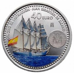 . 1 aaaaaaaacoin @ENVÍO HOY@ ESPAÑA 40 EUROS 2025 INFANTA LEONOR - BARCO JUAN SEBASTIAN DE ELCANO MONEDA DE PLATA SC FNMT