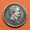 . @RARA@ FRANCIA 1/2 FRANCO 1808 A Paris EMPERADOR NAPOLEON I Empereur KM.680.1 MONEDA DE PLATA France silver DEMI FRANC