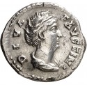 . **100% ORIGINAL** IMPERIO ROMANO DENARIO Emperatriz FAUSTINA MADRE 105 - 141 dc Ceca de ROMA Diosa VESTA PLATA