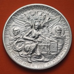 . @LUJO@ ESTADOS UNIDOS 1/2 DOLAR 1935 P CENTENARIO DEL ESTADO DE TEXAS FUERTE EL ALAMO MONEDA DE PLATA Half Dollar Silver
