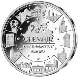 . 1 aaaaaaacoin @7/JUNIO Envío@ ALEMANIA 20 EUROS 2025 J CHEMNITZ CAPITAL CULTURAL MONEDA DE PLATA SC Germany BRD