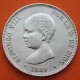 ESPAÑA 5 PESETAS 1889 * 18 89 MPM REY ALFONSO XIII KM.689 MONEDA DE PLATA (DURO) Spain silver R/1