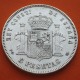 ESPAÑA 5 PESETAS 1892 * 18 92 PGM REY ALFONSO XIII tipo "RIZOS" KM.700 MONEDA DE PLATA (DURO) Spain silver R/5