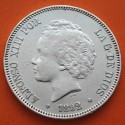 ESPAÑA 5 PESETAS 1892 * 18 92 PGM REY ALFONSO XIII tipo "RIZOS" KM.700 MONEDA DE PLATA (DURO) Spain silver R/5