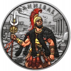 . 1 aaaaaaaacoin @11/JUNIO Envío - 500 uds@ ESTADOS UNIDOS 1 ONZA 2025 HANNIBAL Oz MEDALLA DE PLATA LEGENDARY WARRIORS