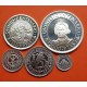 . 5 monedas x ESPAÑA V CENTENARIO 100+200+500+1000+2000 PESETAS 1989 FDC PLATA 1ª Serie 5 Valores 1,50 ONZAS