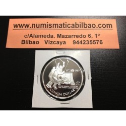 CANADA 1 DOLAR 1997 URSS 25 YEARS ICE HOCKEY SUMMIT SERIES KM.282 MONEDA DE PLATA PROOFLIKE Silver Dollar