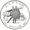 CANADA 1 DOLAR 2001 NATIONAL BALLET KM.414 MONEDA DE PLATA PROOFLIKE $1 Silver Dollar