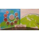 SAN MARINO CARTERA OFICIAL EUROS 2008 SET KMS 1+2+5+10+20+50 CENTIMOS 1 EURO + 2 EUROS 2008 + 5 EUROS PLATA