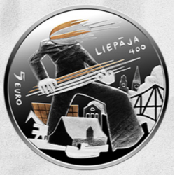 . 1 aaaaaaaacoin @11/JULIO Envío@ LETONIA 5 EUROS 2025 SOL y VIENTO MONEDA DE PLATA y ORO ESTUCHE Tirada 3.000