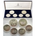 1ª Serie x RUSIA 5 RUBLOS 1977 + 10 RUBLOS 1977 CCCP OLIMPIADA DE MOSCU 1980 PLATA SC ESTUCHE Russia silver 3,88 ONZAS