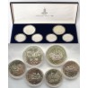 1ª Serie x RUSIA 5 RUBLOS 1977 + 10 RUBLOS 1977 CCCP OLIMPIADA DE MOSCU 1980 PLATA SC ESTUCHE Russia silver 3,88 ONZAS