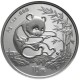 CHINA 10 YUAN 1994 OSO PANDA y PAGODA @FECHA GRANDE@ MONEDA DE PLATA SC 1 OZ ONZA OUNCE silver coin LARGE DATE