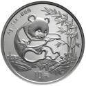 CHINA 10 YUAN 1994 OSO PANDA y PAGODA @FECHA GRANDE@ MONEDA DE PLATA SC 1 OZ ONZA OUNCE silver coin LARGE DATE