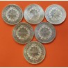 . 6 Monedas x FRANCIA 50 FRANCOS 1974 1975 1976 1977 1978 1979 HERCULES KM.941.1 PLATA EBC/SC silver 5,22 Onzas