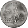 ESTADOS UNIDOS 1 DOLAR 1986 P ESTATUA DE LA LIBERTAD EN ELLIS ISLAND KM.214 MONEDA DE PLATA SC SI CÁPSULA