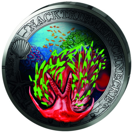 . 1 aaaaaaaacoin @ENVÍO HOY@ AUSTRIA 3 EUROS 2025 NUDIBRANQUIO Vida Marina @COLORES@ 11ª MONEDA DE NICKEL
