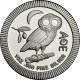 NIUE 2 DOLARES 2019 BUHO DE TETRADRACMA DE ATENAS MONEDA DE PLATA PURA OZ 1 ONZA Athens Owl