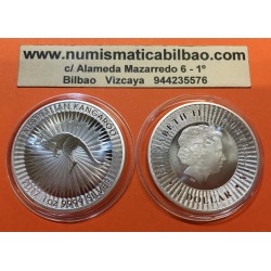 AUSTRALIA 1 DOLAR 2020 WILDLIFE CANGURO MONEDA DE PLATA SC Australian Kangaroo OZ OUNCE ONZA cápsula