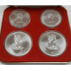 @4,32 ONZAS PLATA PURA@ 4 monedas x CANADA 5 DOLARES 1974 + 10 DOLARES 1974 OLIMPIADA DE MONTREAL 1976 SC Estuche SILVER SET