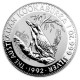 AUSTRALIA 1 DOLAR 1992 KOOKABURRA MONEDA DE PLATA PURA SC $1 Dollar Coin ONZA OZ OUNCE CAPSULA