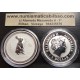 AUSTRALIA 1 DOLAR 1999 AÑO DEL CONEJO 1ª SERIE LUNAR MONEDA DE PLATA $1 dollar silver 1 ONZA OUNCE OZ YEAR OF THE RABBIT