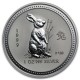 AUSTRALIA 1 DOLAR 1999 AÑO DEL CONEJO 1ª SERIE LUNAR MONEDA DE PLATA $1 dollar silver 1 ONZA OUNCE OZ YEAR OF THE RABBIT