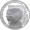. 0,74 ONZAS x Holanda 25 ECU 1991 REINA BEATRIZ y PRINCIPE CLAUS MEDALLA MONEDA DE PLATA The Netherlands 25 Ecus 1991