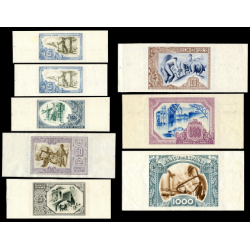@MATRIZ ORIGINAL@ BILBAO EUZKADI 5A+5+10+25+50+100+500+1000 PESETAS 1937 SC @BILLETES LUJO@ Guerra Civil EUSKADI