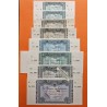 . @MUY RAROS@ BILBAO EUZKADI 5A+5+10+25+50+100+500+1000 PESETAS 1937 Guerra Civil 8 BILLETES SC + MATRIZ ORIGINAL EUSKADI
