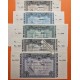 . @MUY RAROS@ BILBAO EUZKADI 5A+5+10+25+50+100+500+1000 PESETAS 1937 Guerra Civil 8 BILLETES SC + MATRIZ ORIGINAL EUSKADI