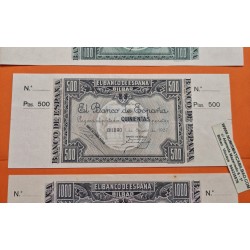 @MATRIZ ORIGINAL@ BILBAO EUZKADI 5A+5+10+25+50+100+500+1000 PESETAS 1937 SC @BILLETES LUJO@ Guerra Civil EUSKADI