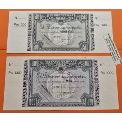 @MATRIZ ORIGINAL@ BILBAO EUZKADI 5A+5+10+25+50+100+500+1000 PESETAS 1937 SC @BILLETES LUJO@ Guerra Civil EUSKADI