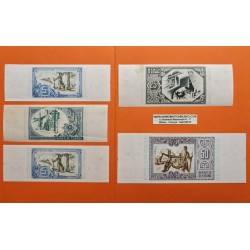 @MATRIZ ORIGINAL@ BILBAO EUZKADI 5A+5+10+25+50+100+500+1000 PESETAS 1937 SC @BILLETES LUJO@ Guerra Civil EUSKADI