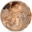 FRANCIA 1/4 EURO 2024 BALONMANO Olimpiada de París MONEDA DE COBRE SC FRANCE 0,25 Euros
