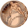 FRANCIA 1/4 EURO 2024 SALTO CON PÉRTIGA Olimpiada de París MONEDA DE COBRE SC FRANCE 0,25 Euros