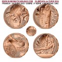 . @AGOTADAS@ FRANCIA 1/4 EURO 2023 GOLF BASKET GIMNASIA BREAKDANCE Olimpiada de París 2024 SC 4 MONEDAS COBRE