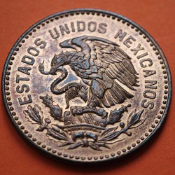 @BRILLO ORIGINAL@ MEXICO 50 CENTAVOS 1959 INDIO CUAUHTEMOC KM.450 MONEDA DE BRONCE EBC/SC- México