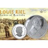 CANADA 1 DOLAR 2019 LOUIS RIEL FATHER OF MANITOBA MONEDA DE PLATA PROOF ESTUCHE CERTIFICADO @NO CARÁTULA@ silver coin