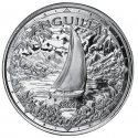 . 1 aaaaaaacoin ANGUILLA 2 DOLARES 2024 VELERO EN ISLA PARADISIACA MONEDA DE PLATA Oz ONZA EASTERN CARIBBEAN CENTRAL BANK